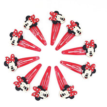 Load image into Gallery viewer, 10PCS Nylon Mickey Minnie Daisy Elastic Hair Rubber Band children Headband Kids Hair Accessories Girl Hair Band cartoon Hair gum
