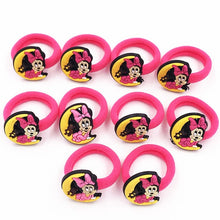 Load image into Gallery viewer, 10PCS Nylon Mickey Minnie Daisy Elastic Hair Rubber Band children Headband Kids Hair Accessories Girl Hair Band cartoon Hair gum