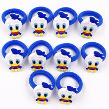Load image into Gallery viewer, 10PCS Nylon Mickey Minnie Daisy Elastic Hair Rubber Band children Headband Kids Hair Accessories Girl Hair Band cartoon Hair gum