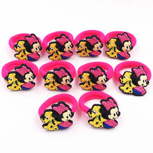 Load image into Gallery viewer, 10PCS Nylon Mickey Minnie Daisy Elastic Hair Rubber Band children Headband Kids Hair Accessories Girl Hair Band cartoon Hair gum