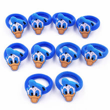 Load image into Gallery viewer, 10PCS Nylon Mickey Minnie Daisy Elastic Hair Rubber Band children Headband Kids Hair Accessories Girl Hair Band cartoon Hair gum