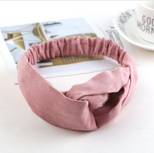 Load image into Gallery viewer, 2018 Lady Headdress Plaid Bow Headband Turban Elastic Headwear Head Wrap Women Hair Accessories for Women Striped Hair Bands