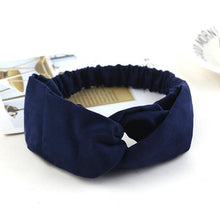 Load image into Gallery viewer, 2018 Lady Headdress Plaid Bow Headband Turban Elastic Headwear Head Wrap Women Hair Accessories for Women Striped Hair Bands