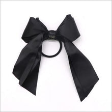 Load image into Gallery viewer, 1pcs Women Rubber Bands Tiara Satin Ribbon Bow Hair Band Rope Scrunchie Ponytail Holder Gum for Hair Accessories Elastic
