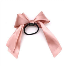 Load image into Gallery viewer, 1pcs Women Rubber Bands Tiara Satin Ribbon Bow Hair Band Rope Scrunchie Ponytail Holder Gum for Hair Accessories Elastic