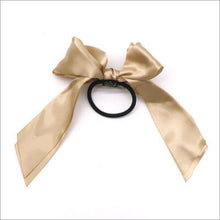 Load image into Gallery viewer, 1pcs Women Rubber Bands Tiara Satin Ribbon Bow Hair Band Rope Scrunchie Ponytail Holder Gum for Hair Accessories Elastic
