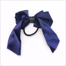 Load image into Gallery viewer, 1pcs Women Rubber Bands Tiara Satin Ribbon Bow Hair Band Rope Scrunchie Ponytail Holder Gum for Hair Accessories Elastic