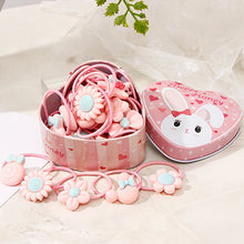 Load image into Gallery viewer, 20pcs/Lot New Gift Box Packed Girls Cute Cartoon Elastic Hair Bands Headwear Scrunchies Rubber Bands Headbands Hair Accessories