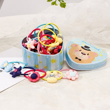 Load image into Gallery viewer, 20pcs/Lot New Gift Box Packed Girls Cute Cartoon Elastic Hair Bands Headwear Scrunchies Rubber Bands Headbands Hair Accessories