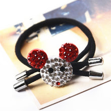 Load image into Gallery viewer, 1PCS Lovely Clover Gray Ball Elastic Hair Bands Toys For Girls Handmade Bow Headband Scrunchy Kids Hair Accessories For Womens