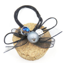 Load image into Gallery viewer, 1PCS Lovely Clover Gray Ball Elastic Hair Bands Toys For Girls Handmade Bow Headband Scrunchy Kids Hair Accessories For Womens