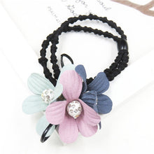 Load image into Gallery viewer, 1PCS Lovely Clover Gray Ball Elastic Hair Bands Toys For Girls Handmade Bow Headband Scrunchy Kids Hair Accessories For Womens