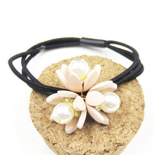 Load image into Gallery viewer, 1PCS Lovely Clover Gray Ball Elastic Hair Bands Toys For Girls Handmade Bow Headband Scrunchy Kids Hair Accessories For Womens