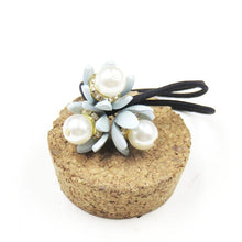 Load image into Gallery viewer, 1PCS Lovely Clover Gray Ball Elastic Hair Bands Toys For Girls Handmade Bow Headband Scrunchy Kids Hair Accessories For Womens