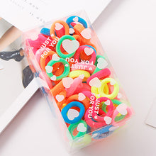 Load image into Gallery viewer, 100PCS/Lot 3.0CM Children Cute Small Ring Rubber Bands Tie Gum Ponytail Holder Elastic Hair Band Headband Girls Hair Accessories
