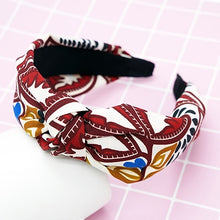 Load image into Gallery viewer, twdvs Top Knot Turban Headband Elastic Hairband Hair Accessories for Girls No Slip Stay on Knotted Head band Hair Band for Women