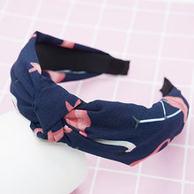 Load image into Gallery viewer, twdvs Top Knot Turban Headband Elastic Hairband Hair Accessories for Girls No Slip Stay on Knotted Head band Hair Band for Women