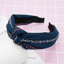 Load image into Gallery viewer, twdvs Top Knot Turban Headband Elastic Hairband Hair Accessories for Girls No Slip Stay on Knotted Head band Hair Band for Women