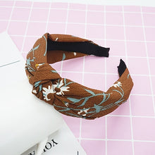 Load image into Gallery viewer, twdvs Top Knot Turban Headband Elastic Hairband Hair Accessories for Girls No Slip Stay on Knotted Head band Hair Band for Women