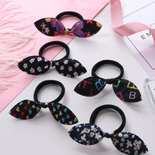 Load image into Gallery viewer, New 5PCS/Lot Fashion Rabbit Elastic Hair Bands Hair Accessories For Girls Cute Ponytail Holder Rubber Bands Children Scrunchies