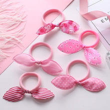 Load image into Gallery viewer, New 5PCS/Lot Fashion Rabbit Elastic Hair Bands Hair Accessories For Girls Cute Ponytail Holder Rubber Bands Children Scrunchies