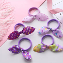 Load image into Gallery viewer, New 5PCS/Lot Fashion Rabbit Elastic Hair Bands Hair Accessories For Girls Cute Ponytail Holder Rubber Bands Children Scrunchies