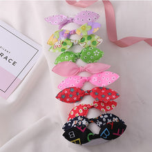 Load image into Gallery viewer, New 5PCS/Lot Fashion Rabbit Elastic Hair Bands Hair Accessories For Girls Cute Ponytail Holder Rubber Bands Children Scrunchies