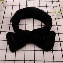 Load image into Gallery viewer, Women's Butterfly Bow Hair Band Fashion OMG Letters Wash Face Headband Girls Headwear Hairbands Coral Fleece Hair Accessories