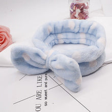 Load image into Gallery viewer, Women's Butterfly Bow Hair Band Fashion OMG Letters Wash Face Headband Girls Headwear Hairbands Coral Fleece Hair Accessories