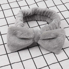 Load image into Gallery viewer, Women's Butterfly Bow Hair Band Fashion OMG Letters Wash Face Headband Girls Headwear Hairbands Coral Fleece Hair Accessories
