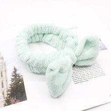 Load image into Gallery viewer, Women's Butterfly Bow Hair Band Fashion OMG Letters Wash Face Headband Girls Headwear Hairbands Coral Fleece Hair Accessories