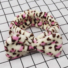Load image into Gallery viewer, Women's Butterfly Bow Hair Band Fashion OMG Letters Wash Face Headband Girls Headwear Hairbands Coral Fleece Hair Accessories