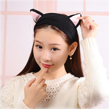 Load image into Gallery viewer, Women's Butterfly Bow Hair Band Fashion OMG Letters Wash Face Headband Girls Headwear Hairbands Coral Fleece Hair Accessories