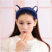 Load image into Gallery viewer, Women's Butterfly Bow Hair Band Fashion OMG Letters Wash Face Headband Girls Headwear Hairbands Coral Fleece Hair Accessories