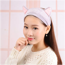 Load image into Gallery viewer, Women's Butterfly Bow Hair Band Fashion OMG Letters Wash Face Headband Girls Headwear Hairbands Coral Fleece Hair Accessories