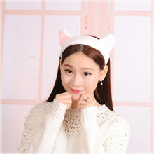 Load image into Gallery viewer, Women's Butterfly Bow Hair Band Fashion OMG Letters Wash Face Headband Girls Headwear Hairbands Coral Fleece Hair Accessories