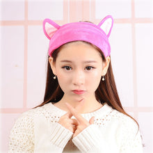 Load image into Gallery viewer, Women's Butterfly Bow Hair Band Fashion OMG Letters Wash Face Headband Girls Headwear Hairbands Coral Fleece Hair Accessories