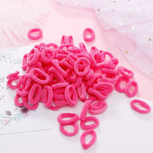 Load image into Gallery viewer, 100pcs Wholesale Girls 1.5cm Colorful Small Ring Elastic Hair Bands Ponytail Holder Rubber Bands Scrunchie Kids Hair Accessories