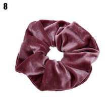 Load image into Gallery viewer, Luxury Elastic Hair Bands Soft Velvet Hair Scrunchie Ponytail Donut Grip Loop Holder Stretchy Hair Band Women Hair Accessories