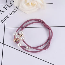 Load image into Gallery viewer, Girls Sweet Pearl Elastic Hair Bands Princess Ponytail Holder Gum For Hair Scrunchies Headband Rubber Band Kids Hair Accessories