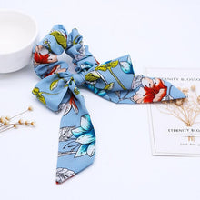 Load image into Gallery viewer, 2019 New Bow Streamers Hair Ring Fashion Ribbon Girl Hair Bands Scrunchies Ponytail Hair Bows Girl Holder Rope Hair Accessories