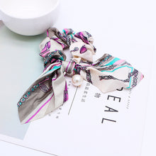 Load image into Gallery viewer, 2019 New Bow Streamers Hair Ring Fashion Ribbon Girl Hair Bands Scrunchies Ponytail Hair Bows Girl Holder Rope Hair Accessories