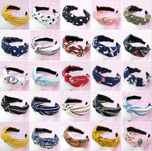 Load image into Gallery viewer, twdvs Top Knot Turban Headband Elastic Hairband Hair Accessories for Girls No Slip Stay on Knotted Head band Hair Band for Women