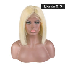 Load image into Gallery viewer, Maxglam Short Lace Front Human Hair Wigs Blonde 613 Human Hair Lace Frontal Wig Brazilian Hair Bob Wig For Black Women
