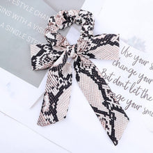 Load image into Gallery viewer, AWAYT Bow Streamers Hair Ring Fashion Ribbon Girl Hair Bands Scrunchies Horsetail Tie Solid Headwear Hair Accessories