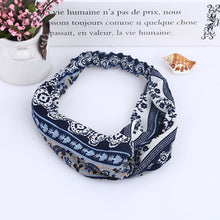 Load image into Gallery viewer, Women Flora Printed Headband Rope Elastic Hair Bands Hair Gum Clip Women Female Turban Hair Accessories haarbanden voor vrouwen
