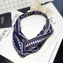 Load image into Gallery viewer, Women Flora Printed Headband Rope Elastic Hair Bands Hair Gum Clip Women Female Turban Hair Accessories haarbanden voor vrouwen