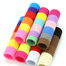 Load image into Gallery viewer, 3cm 50pcs/lot Hair Accessories kids Rubber bands Scrunchy Elastic Hair Bands Girls Headband decorations ties  Gum for hair
