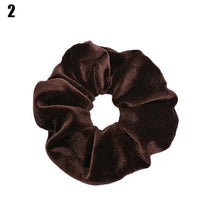 Load image into Gallery viewer, Solid Lady Hair Scrunchies Ring Elastic Hair Bands Pure Color Bobble Sports Dance Velvet Soft Charming Scrunchie Hairband