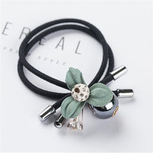 Load image into Gallery viewer, 1PCS Lovely Clover Gray Ball Elastic Hair Bands Toys For Girls Handmade Bow Headband Scrunchy Kids Hair Accessories For Womens